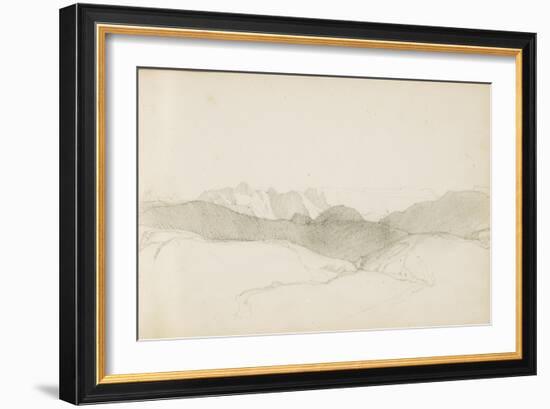 Drawing from an Album Titled 'The Basque Country', 1862-63-Odilon Redon-Framed Giclee Print