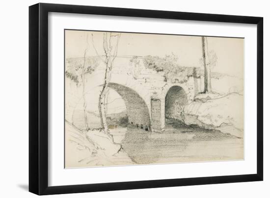 Drawing from an Album Titled 'The Basque Country', 1862-63-Odilon Redon-Framed Giclee Print