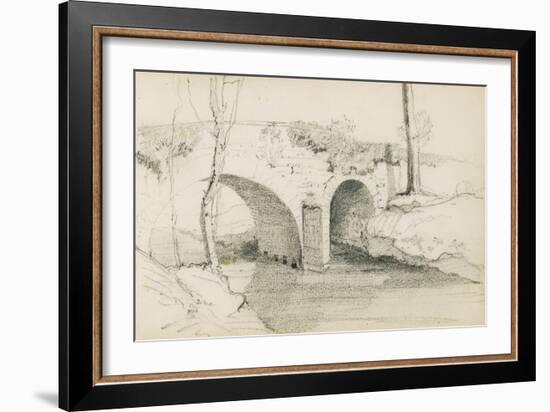 Drawing from an Album Titled 'The Basque Country', 1862-63-Odilon Redon-Framed Giclee Print