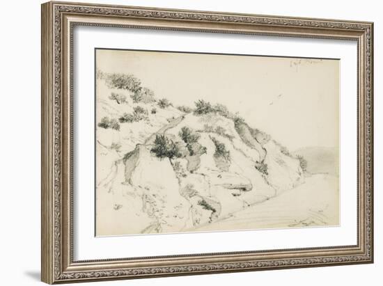 Drawing from an Album Titled 'The Basque Country', 1862-63-Odilon Redon-Framed Giclee Print