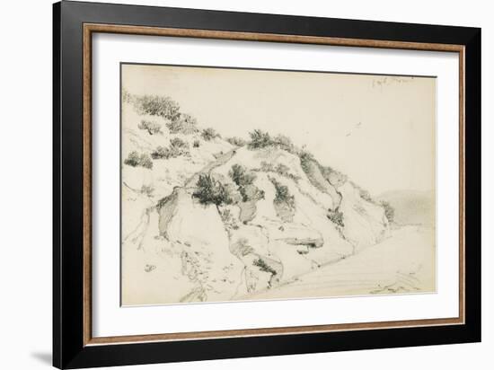 Drawing from an Album Titled 'The Basque Country', 1862-63-Odilon Redon-Framed Giclee Print