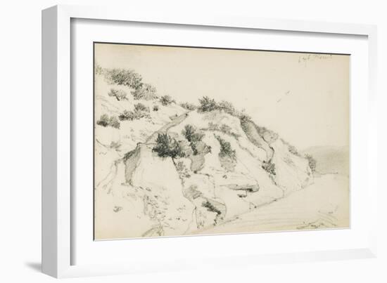 Drawing from an Album Titled 'The Basque Country', 1862-63-Odilon Redon-Framed Giclee Print