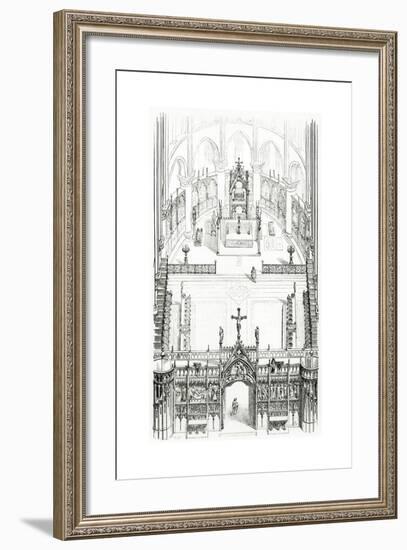 Drawing from 'Dictionnaire Raisonné De L'Architecture Française Du XIe Au XVIe Siècle', 1861-null-Framed Giclee Print