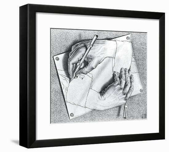 Drawing Hands-M^ C^ Escher-Framed Art Print