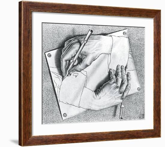 Drawing Hands-M^ C^ Escher-Framed Art Print