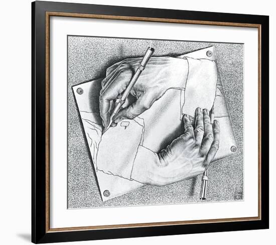 Drawing Hands-M^ C^ Escher-Framed Art Print