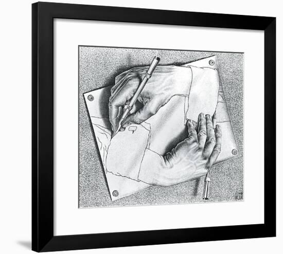 Drawing Hands-M^ C^ Escher-Framed Art Print