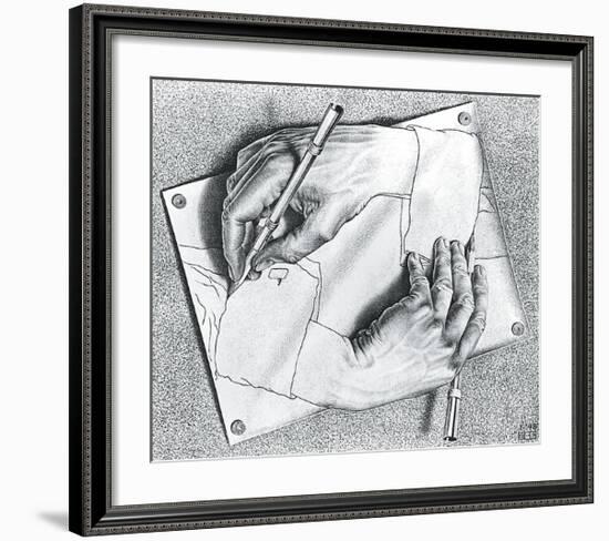 Drawing Hands-M^ C^ Escher-Framed Art Print