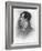 Drawing in Profile of the English Romantic Poet and Satirist Lord Byron-null-Framed Photographic Print