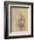 Drawing, Madonna and Child at two thirds figure-Raphael-Framed Art Print