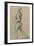 Drawing, Male Nude Walking-Raphael-Framed Art Print