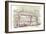 Drawing of La Coupole, France-null-Framed Art Print