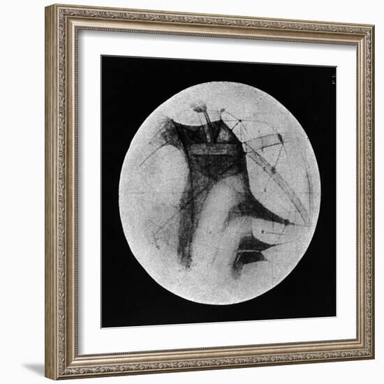 Drawing of Mars Showing 'Canals' and Dark Areas, 1896-null-Framed Giclee Print
