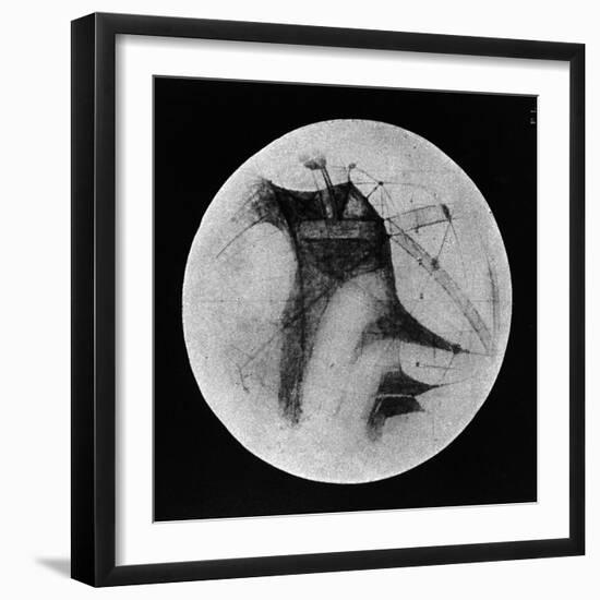 Drawing of Mars Showing 'Canals' and Dark Areas, 1896-null-Framed Giclee Print