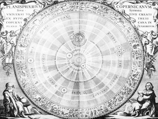 'Drawing of round Copernican Solar System' Giclee Print | Art.com