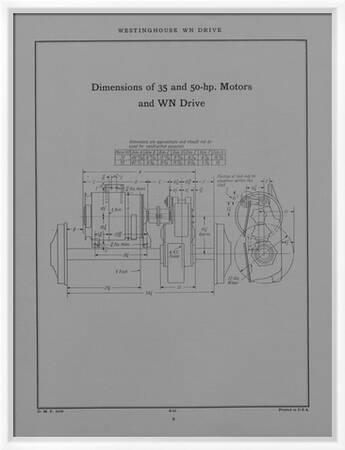 Drawing of the Dimensions of the Westinghouse Electric and Manufacturing  Company's Thirty-Five and' Giclee Print | Art.com