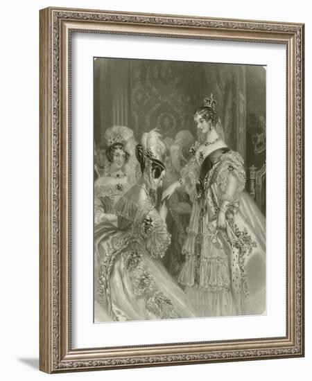 Drawing Room at St James's-Alfred-edward Chalon-Framed Giclee Print
