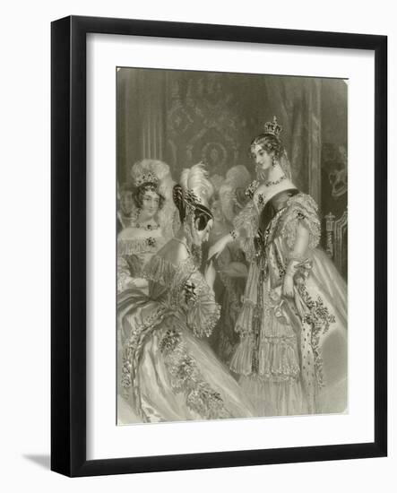 Drawing Room at St James's-Alfred-edward Chalon-Framed Giclee Print