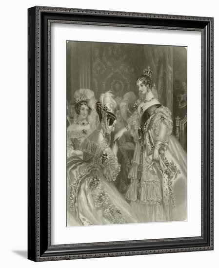 Drawing Room at St James's-Alfred-edward Chalon-Framed Giclee Print