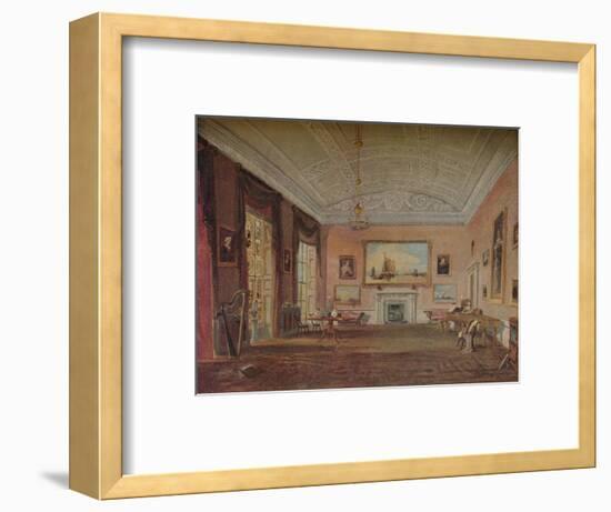 'Drawing Room, Farnley', 1818-JMW Turner-Framed Giclee Print