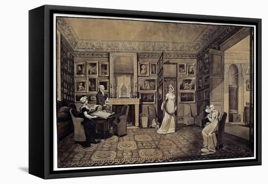 Drawing Room in the Baryatinsky House in Altona, 1807-Elisabeth Louise Vigee-LeBrun-Framed Premier Image Canvas