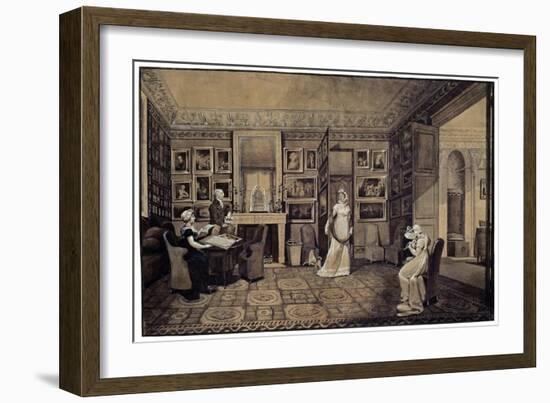 Drawing Room in the Baryatinsky House in Altona, 1807-Elisabeth Louise Vigee-LeBrun-Framed Giclee Print