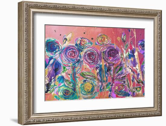 Drawing Roses-Claire Westwood-Framed Art Print