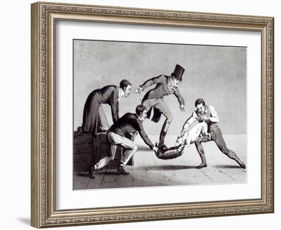 Drawing the Badger, 1820-Henry Thomas Alken-Framed Giclee Print