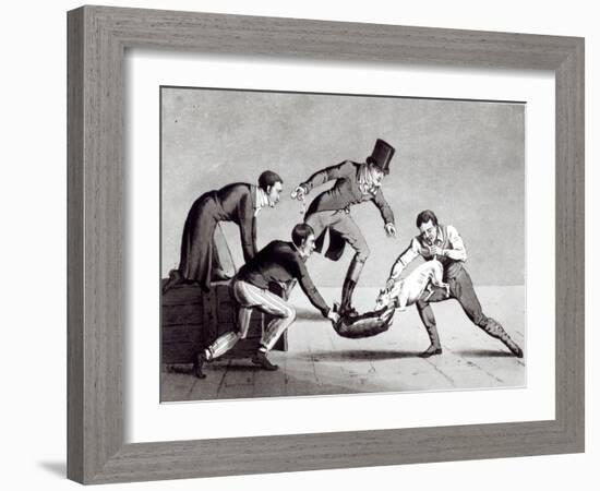 Drawing the Badger, 1820-Henry Thomas Alken-Framed Giclee Print