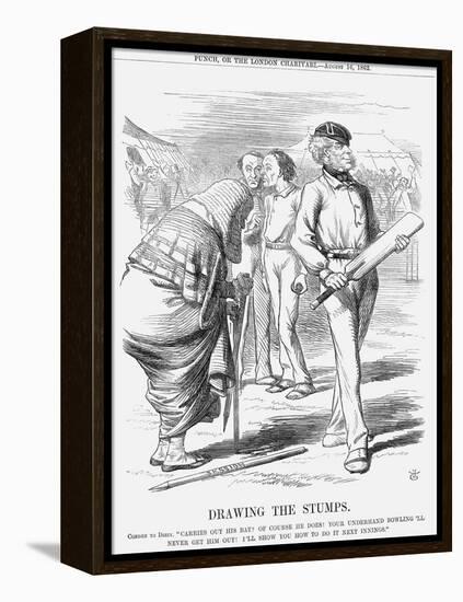 Drawing the Stumps, 1862-John Tenniel-Framed Premier Image Canvas