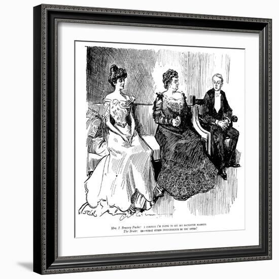 Drawings, 1900-Charles Dana Gibson-Framed Giclee Print