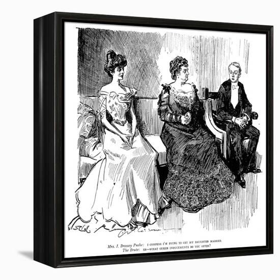 Drawings, 1900-Charles Dana Gibson-Framed Premier Image Canvas