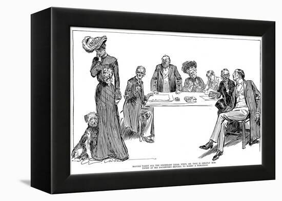 Drawings, 1904-Charles Dana Gibson-Framed Premier Image Canvas