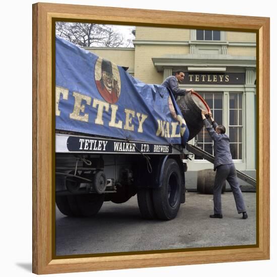 Draymen from Tetley and Walker, Leeds, West Yorkshire, 1969-Michael Walters-Framed Stretched Canvas