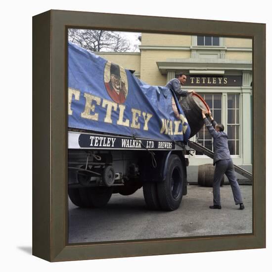 Draymen from Tetley and Walker, Leeds, West Yorkshire, 1969-Michael Walters-Framed Stretched Canvas