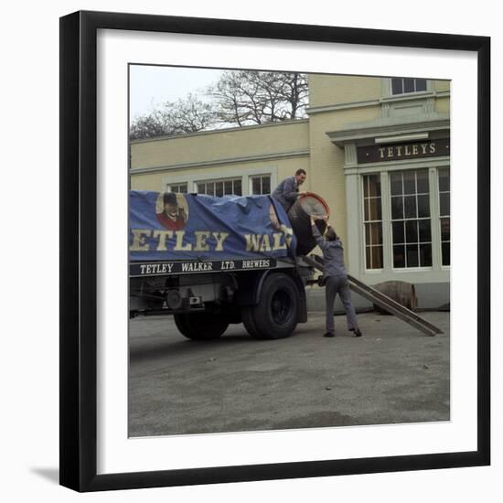 Draymen from Tetley and Walker, Leeds, West Yorkshire, 1969-Michael Walters-Framed Photographic Print