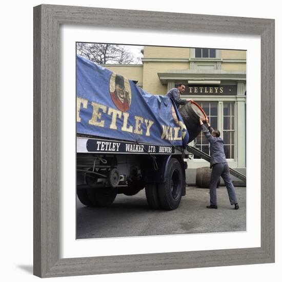 Draymen from Tetley and Walker, Leeds, West Yorkshire, 1969-Michael Walters-Framed Photographic Print