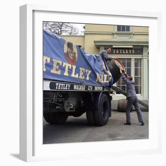 Draymen from Tetley and Walker, Leeds, West Yorkshire, 1969-Michael Walters-Framed Photographic Print