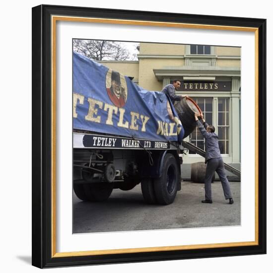 Draymen from Tetley and Walker, Leeds, West Yorkshire, 1969-Michael Walters-Framed Photographic Print