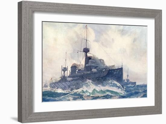 Dreadnought at Speed-null-Framed Art Print