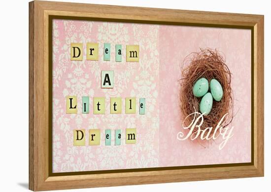 Dream a Little Dream Baby-Vicki Dvorak-Framed Stretched Canvas