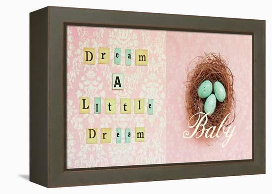 Dream a Little Dream Baby-Vicki Dvorak-Framed Stretched Canvas