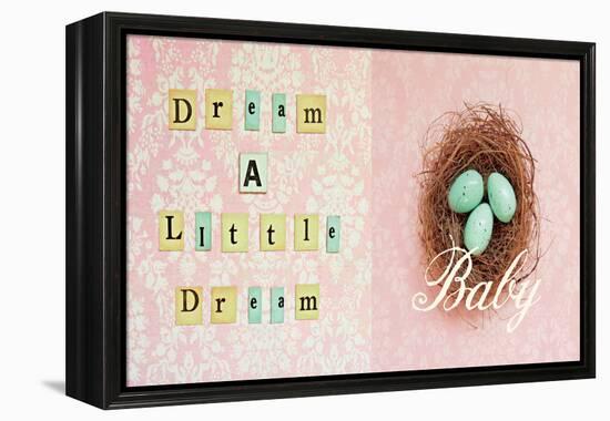 Dream a Little Dream Baby-Vicki Dvorak-Framed Stretched Canvas