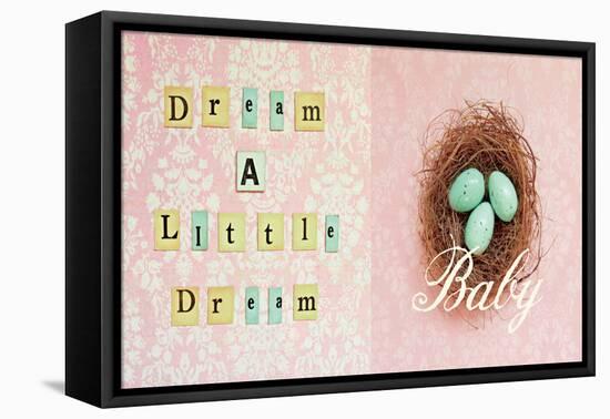 Dream a Little Dream Baby-Vicki Dvorak-Framed Stretched Canvas