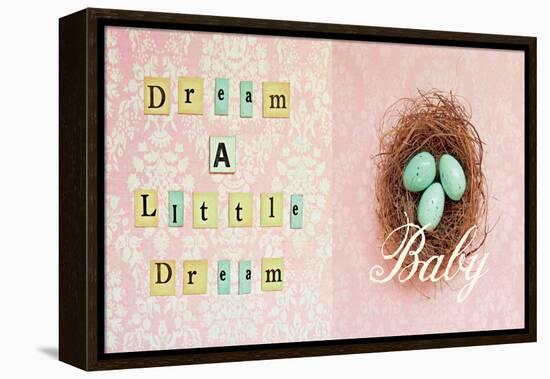 Dream a Little Dream Baby-Vicki Dvorak-Framed Stretched Canvas