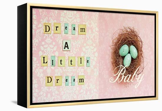 Dream a Little Dream Baby-Vicki Dvorak-Framed Stretched Canvas