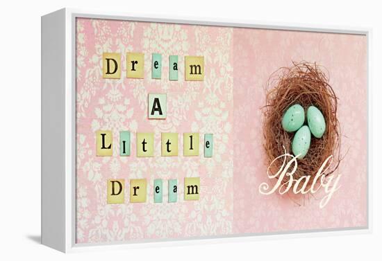 Dream a Little Dream Baby-Vicki Dvorak-Framed Stretched Canvas