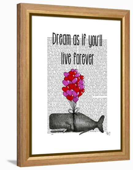 Dream as If You'll Live Forever-Fab Funky-Framed Stretched Canvas