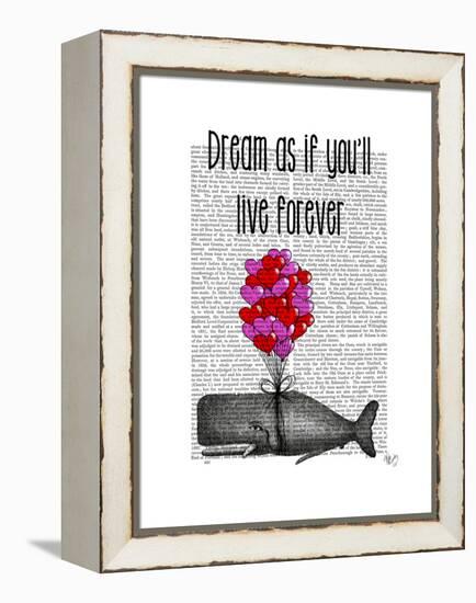 Dream as If You'll Live Forever-Fab Funky-Framed Stretched Canvas