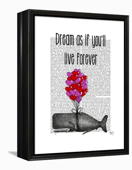 Dream as If You'll Live Forever-Fab Funky-Framed Stretched Canvas